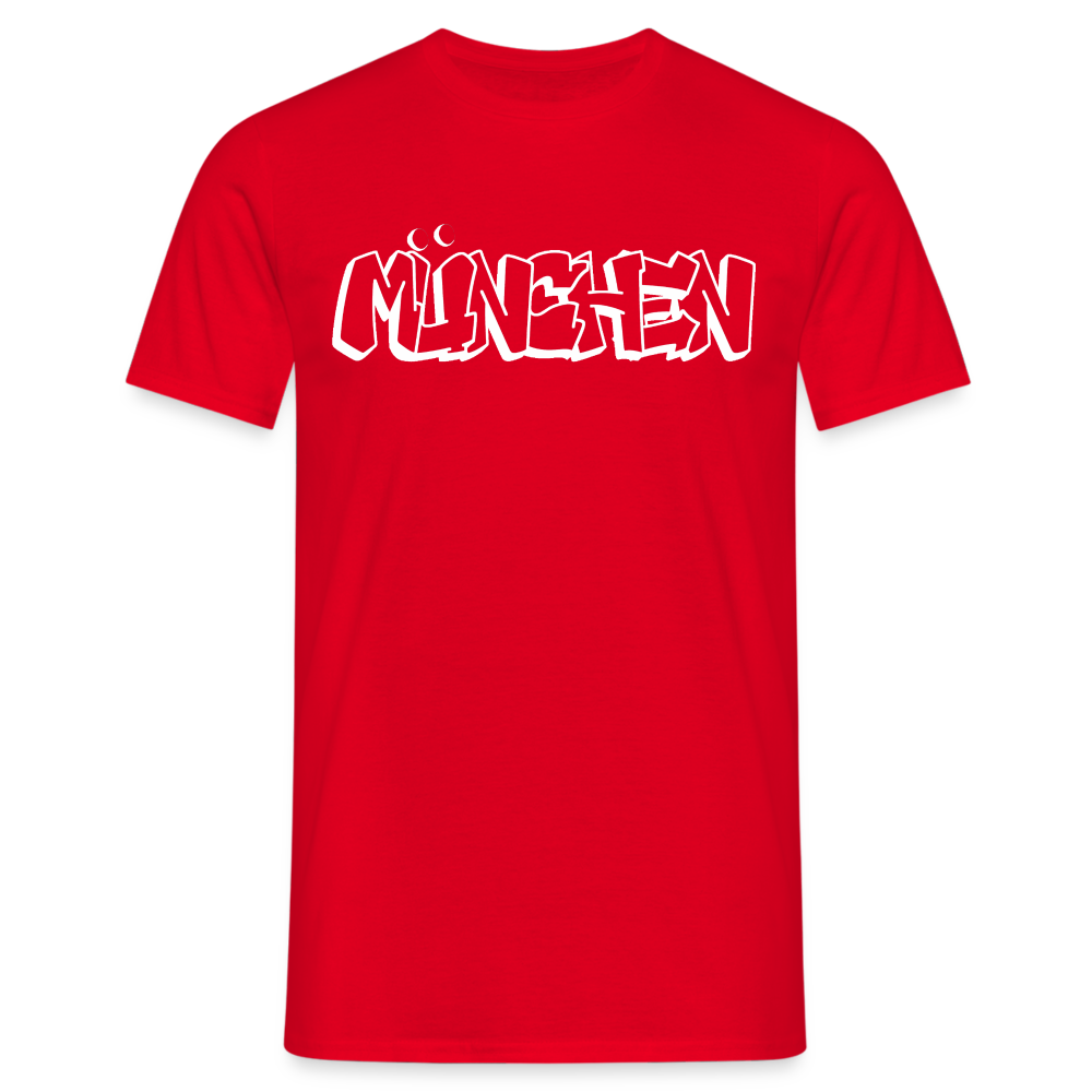 T-Shirt München "Graffiti" Bright Edition - Rot