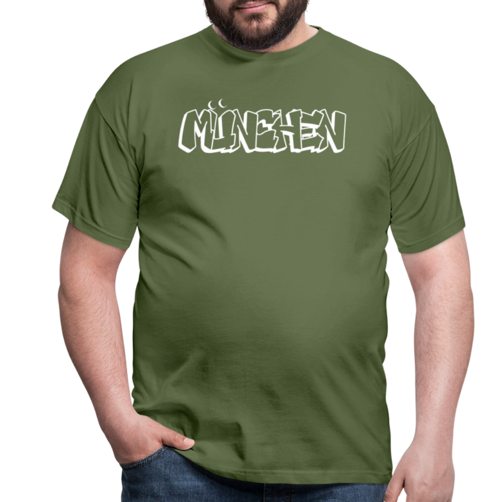 T-Shirt München "Graffiti" Bright Edition - Militärgrün