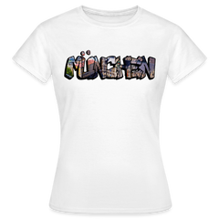 T-Shirt Ladies München "Graffiti Marienplatz" - Weiß
