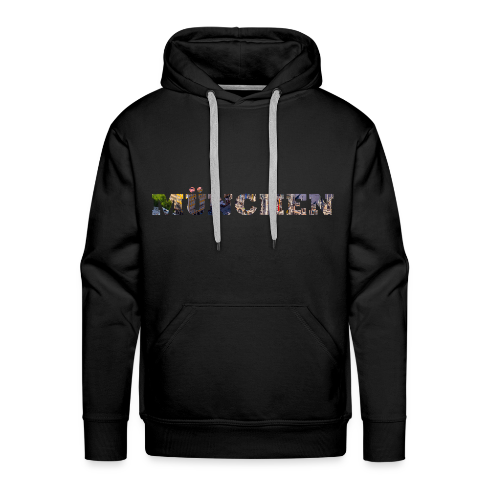 Hoodie München "Marienplatz Bold" - Schwarz