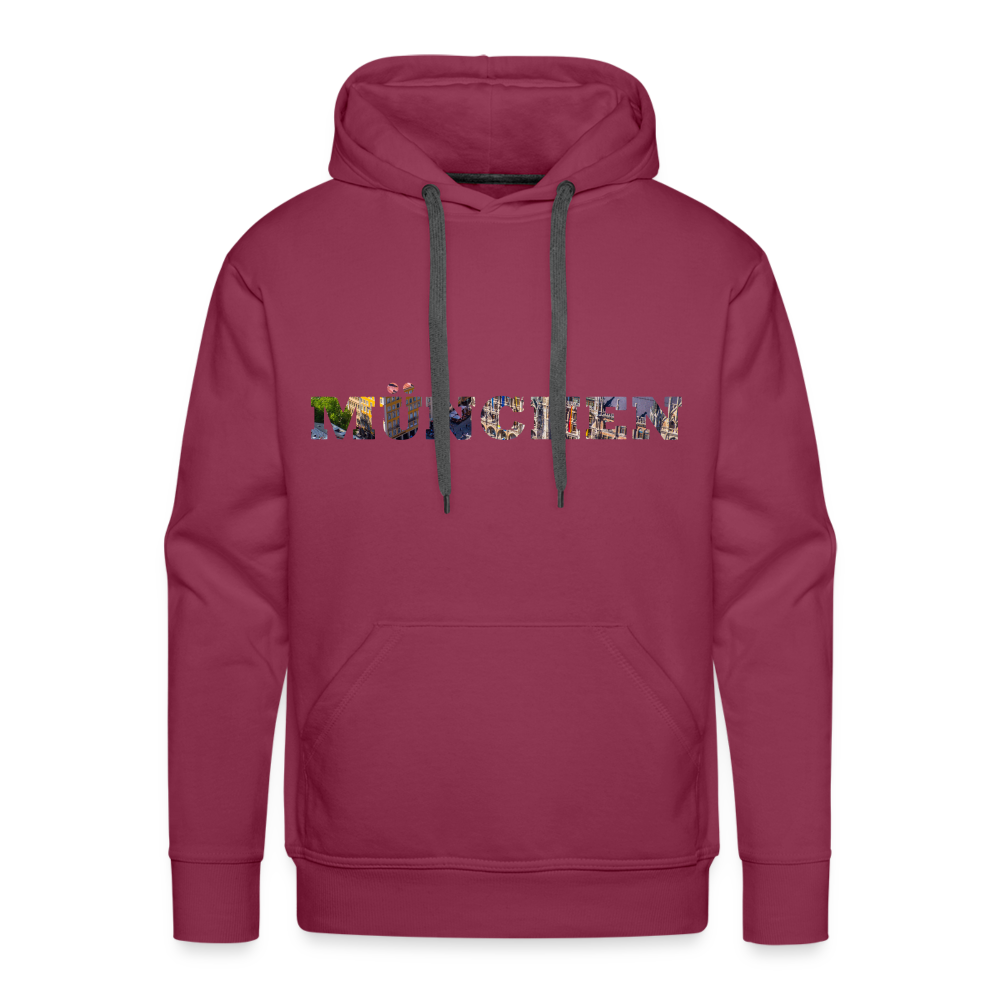 Hoodie München "Marienplatz Bold" - Bordeaux