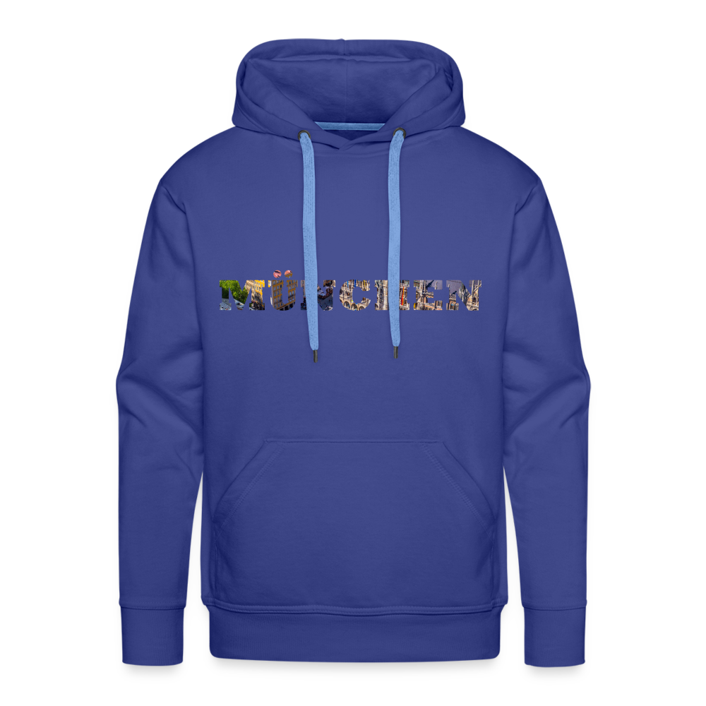 Hoodie München "Marienplatz Bold" - Königsblau