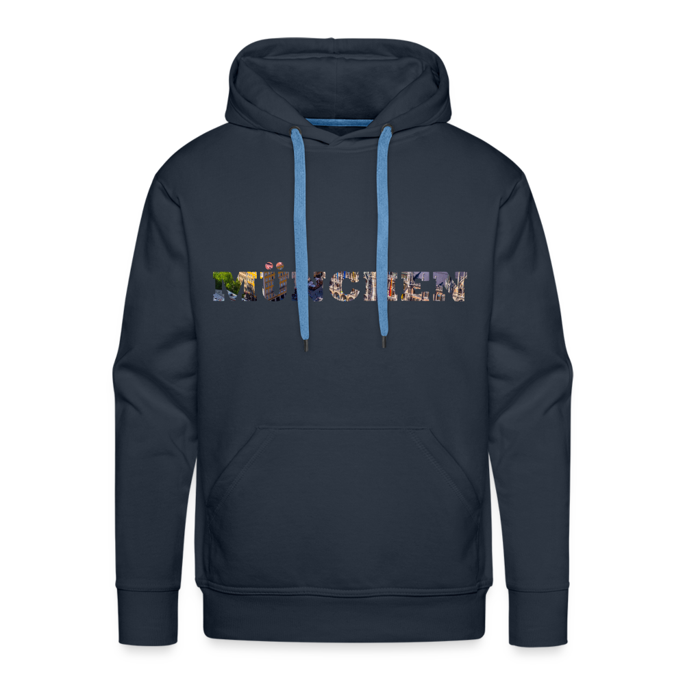 Hoodie München "Marienplatz Bold" - Navy