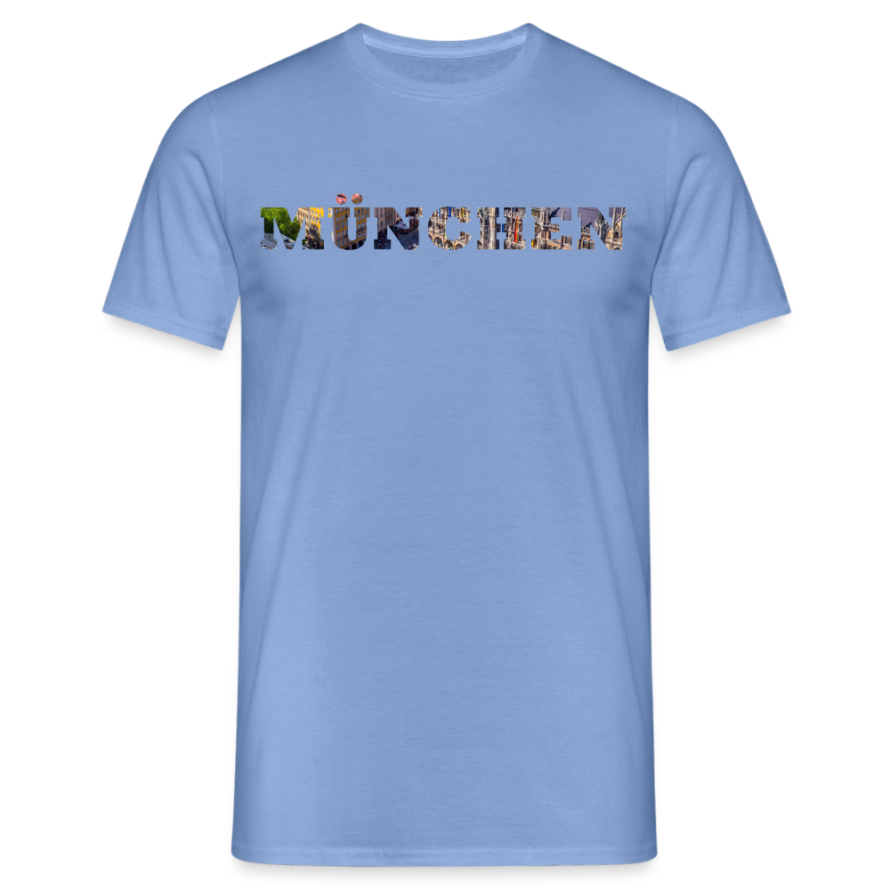 T-Shirt München "Marienplatz Bold" - carolina blue