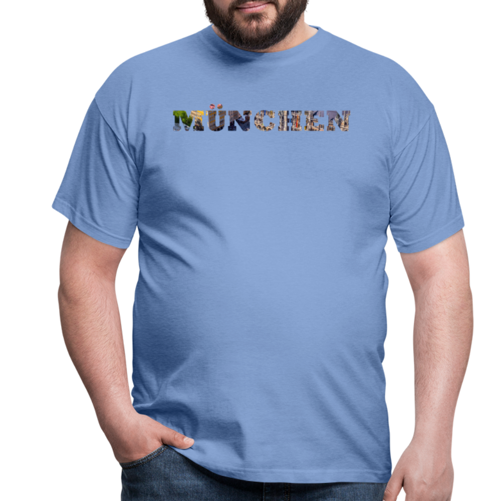T-Shirt München "Marienplatz Bold" - carolina blue