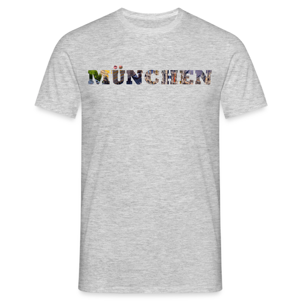 T-Shirt München "Marienplatz Bold" - Grau meliert