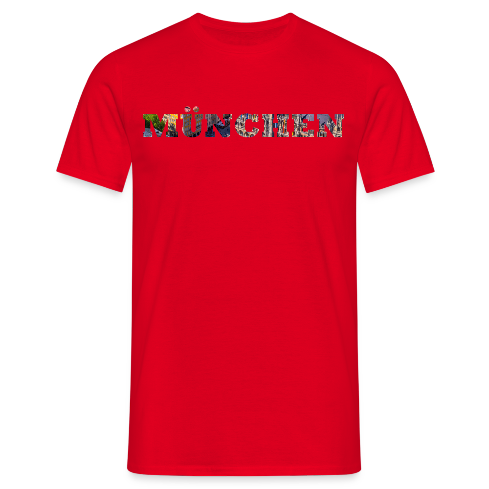 T-Shirt München "Marienplatz Bold" - Rot