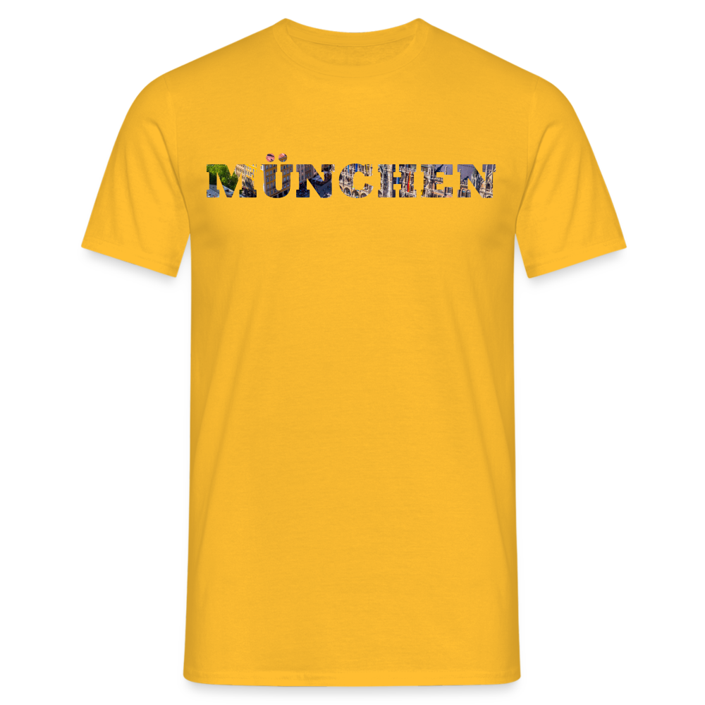 T-Shirt München "Marienplatz Bold" - Gelb