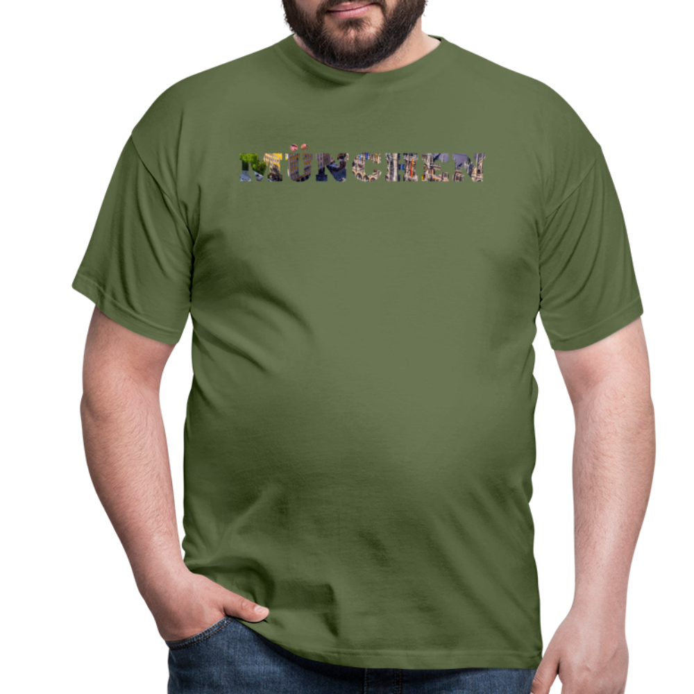 T-Shirt München "Marienplatz Bold" - Militärgrün