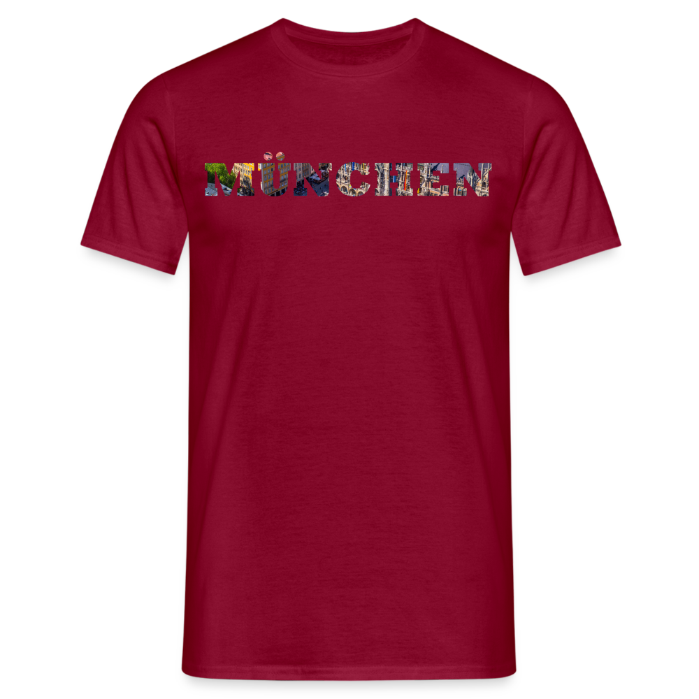 T-Shirt München "Marienplatz Bold" - Ziegelrot