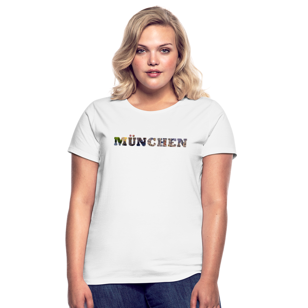 T-Shirt Ladies München "Marienplatz Bold" - Weiß