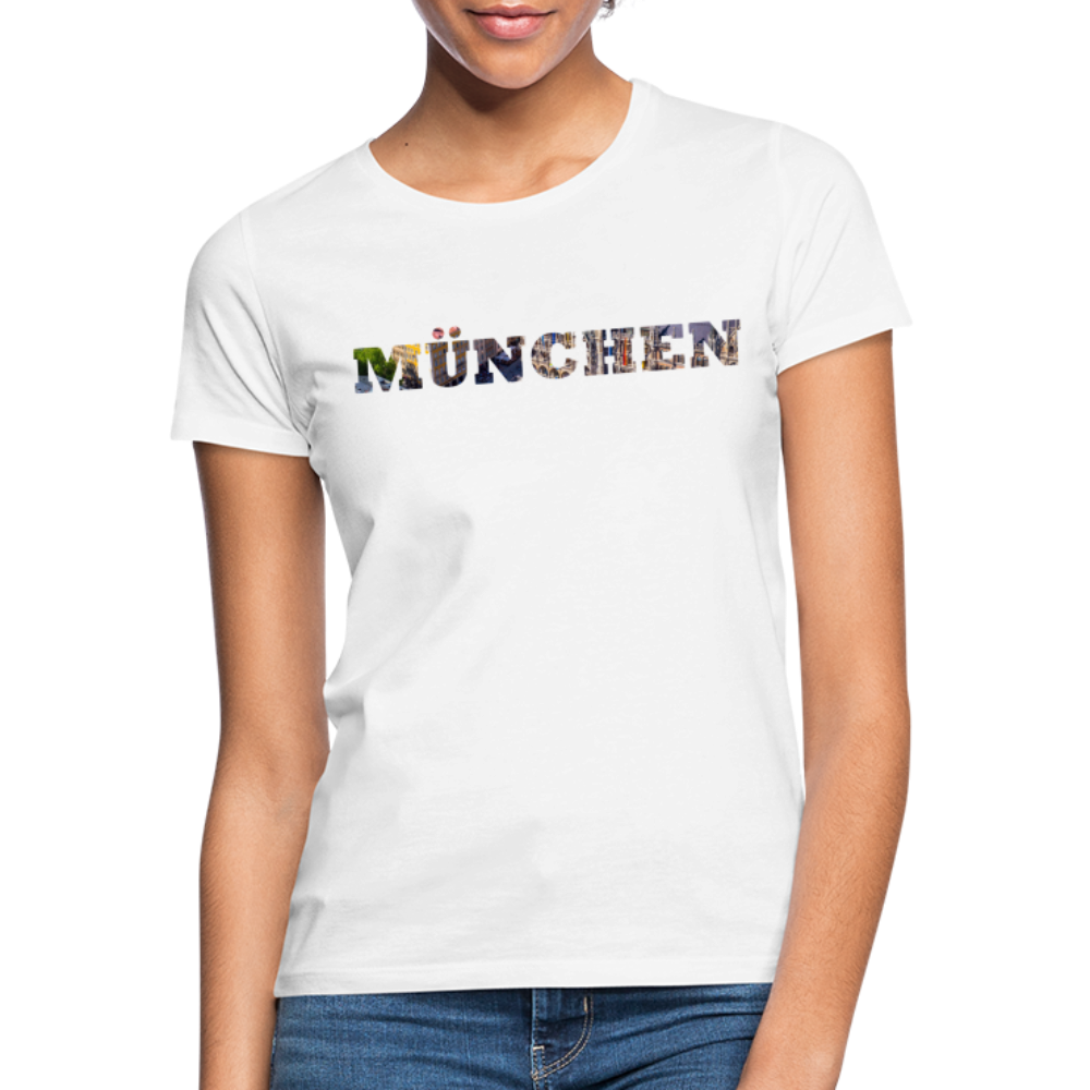 T-Shirt Ladies München "Marienplatz Bold" - Weiß