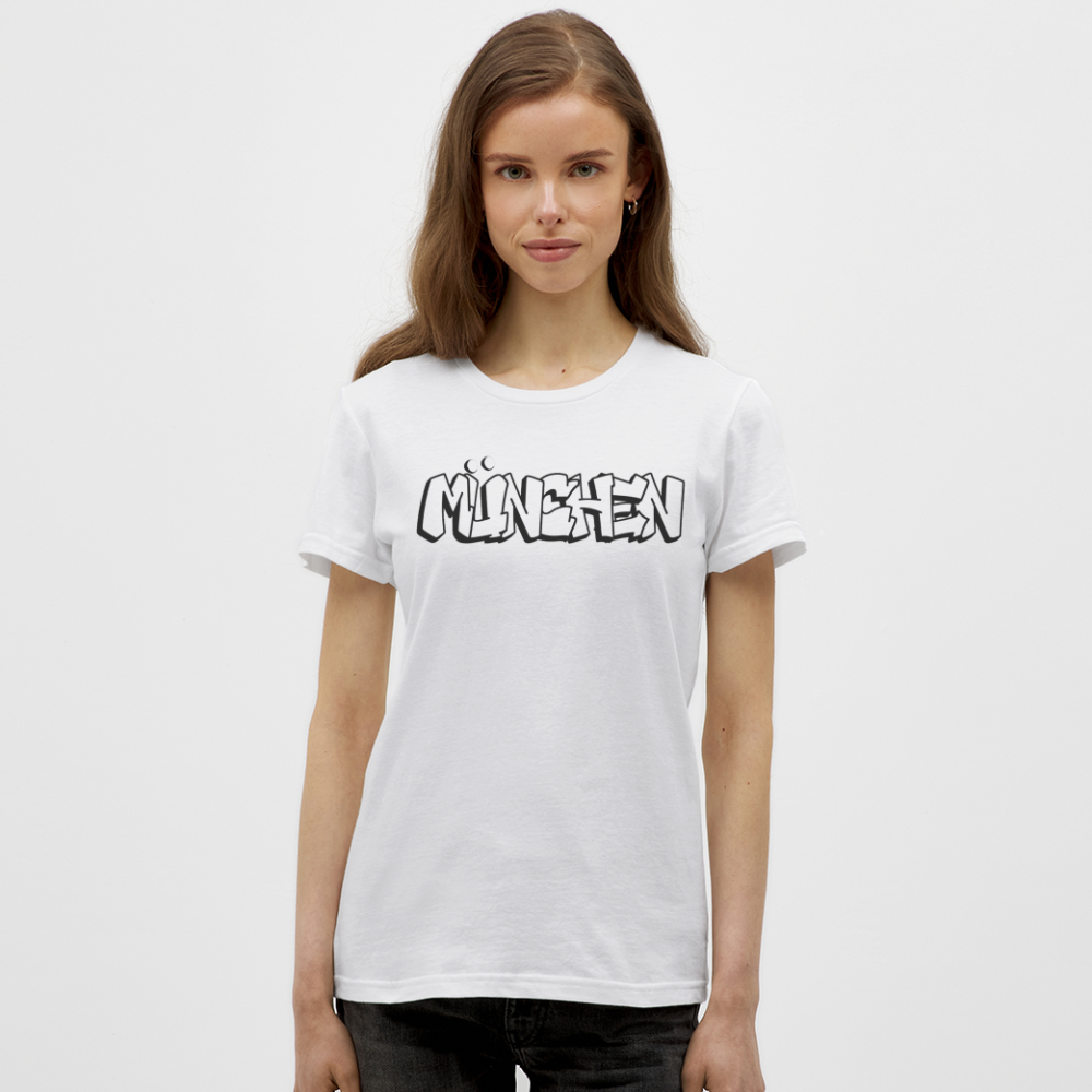 T-Shirt Ladies München "Graffiti" - Weiß