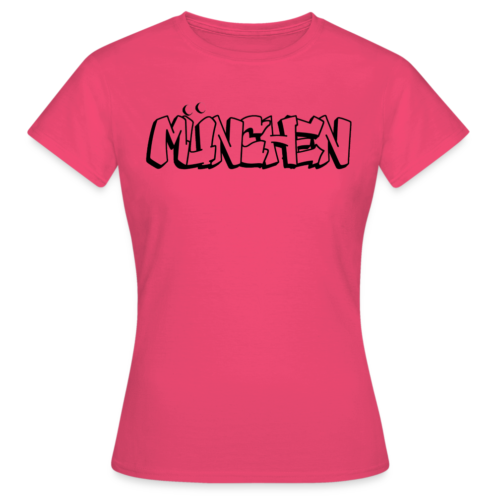T-Shirt Ladies München "Graffiti" - Azalea