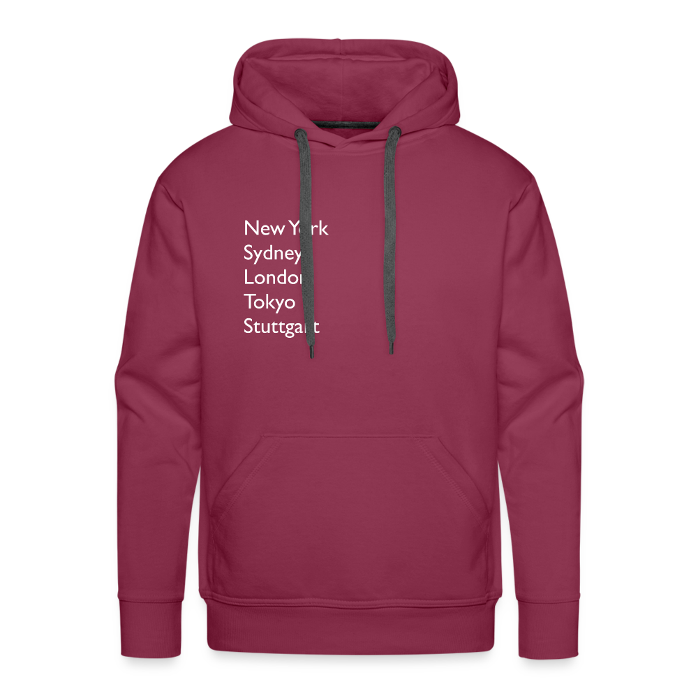 Hoodie Stuttgart "Metropolen" Bright Edition - Bordeaux