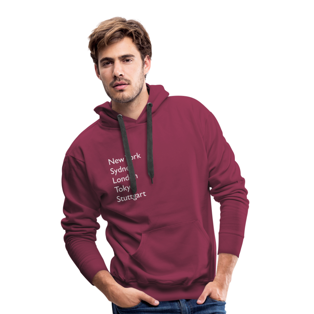 Hoodie Stuttgart "Metropolen" Bright Edition - Bordeaux