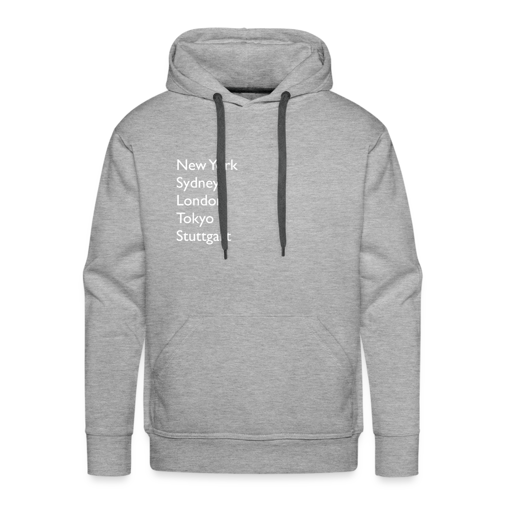 Hoodie Stuttgart "Metropolen" Bright Edition - Grau meliert