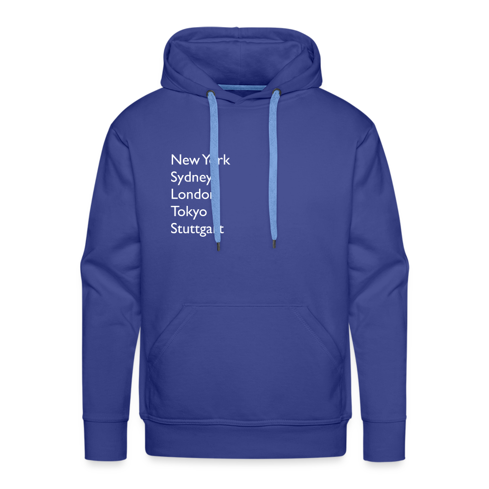 Hoodie Stuttgart "Metropolen" Bright Edition - Königsblau