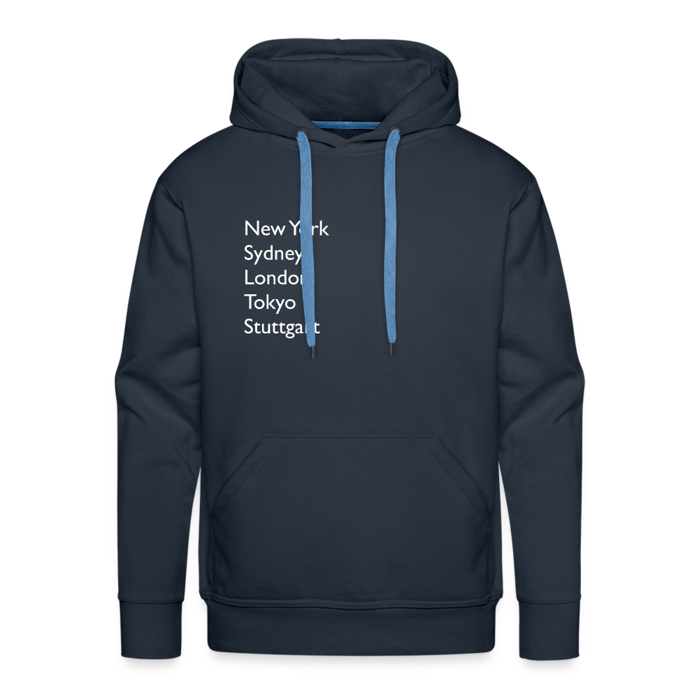 Hoodie Stuttgart "Metropolen" Bright Edition - Navy