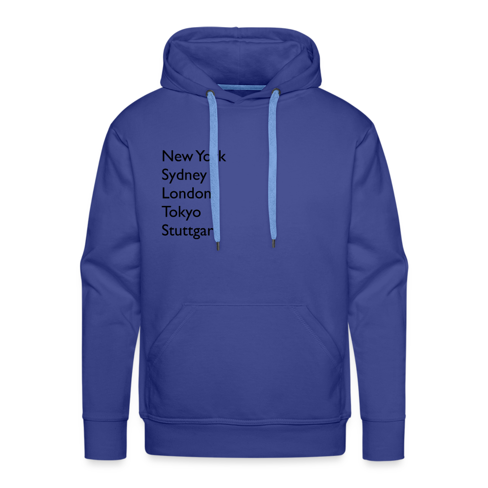 Hoodie Stuttgart "Metropolen" Dark Edition - Königsblau