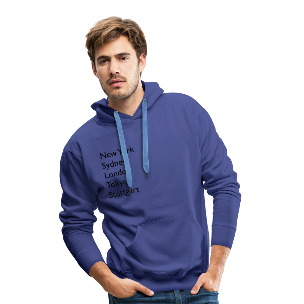 Hoodie Stuttgart "Metropolen" Dark Edition - Königsblau