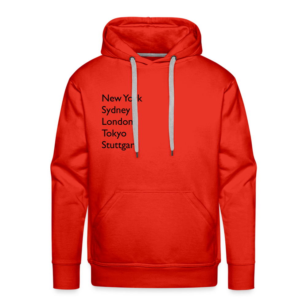 Hoodie Stuttgart "Metropolen" Dark Edition - Rot