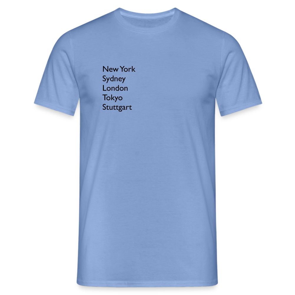 T-Shirt Stuttgart "Metropolen" - carolina blue
