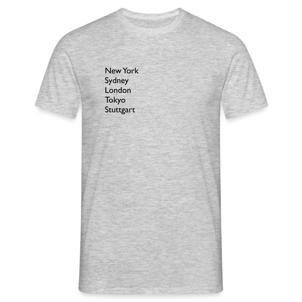 T-Shirt Stuttgart "Metropolen" - Grau meliert