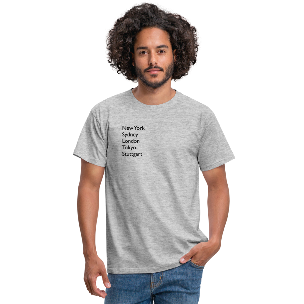 T-Shirt Stuttgart "Metropolen" - Grau meliert