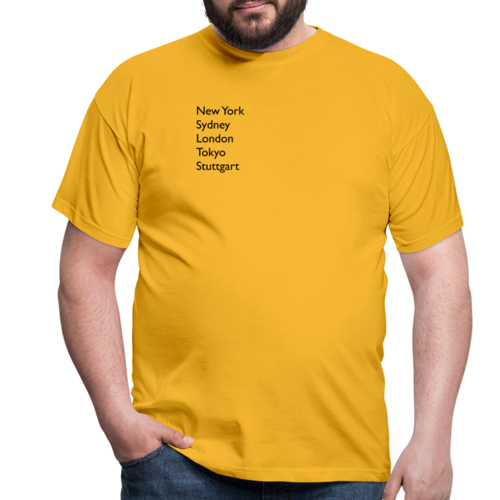 T-Shirt Stuttgart "Metropolen" - Gelb