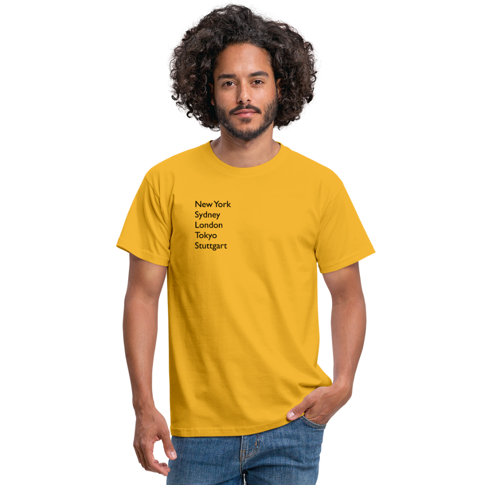 T-Shirt Stuttgart "Metropolen" - Gelb