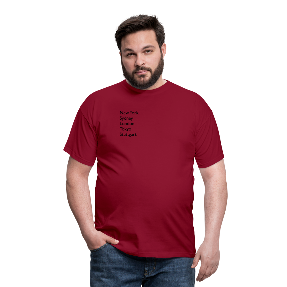 T-Shirt Stuttgart "Metropolen" - Ziegelrot