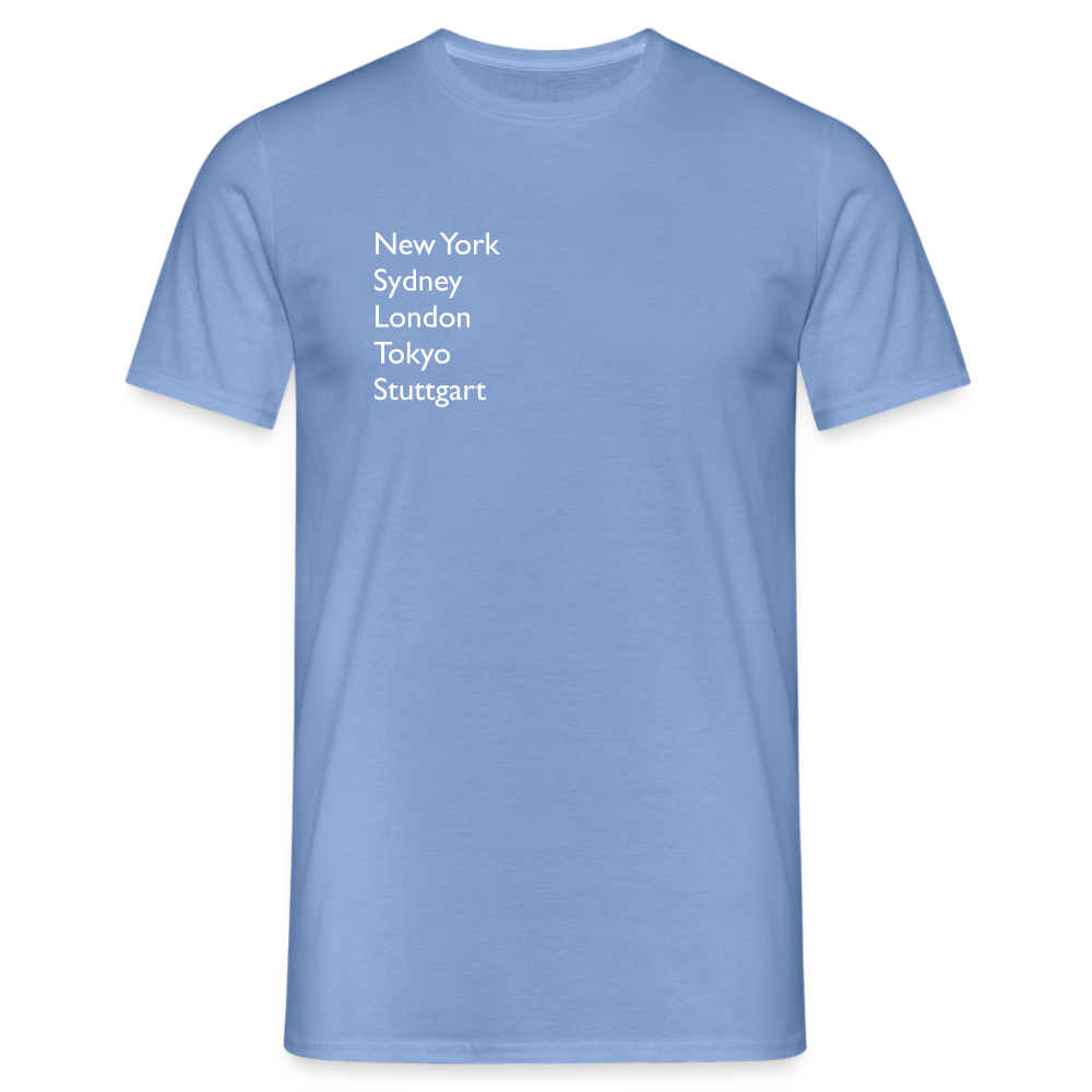 T-Shirt Stuttgart "Metropolen" Bright Edition - carolina blue