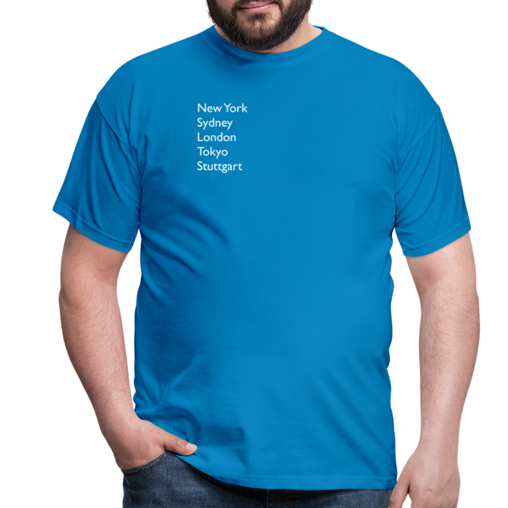 T-Shirt Stuttgart "Metropolen" Bright Edition - Royalblau