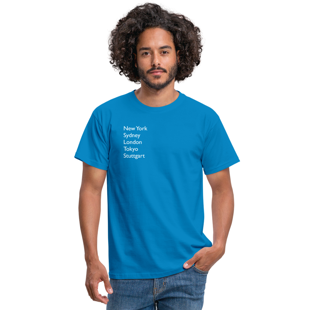 T-Shirt Stuttgart "Metropolen" Bright Edition - Royalblau