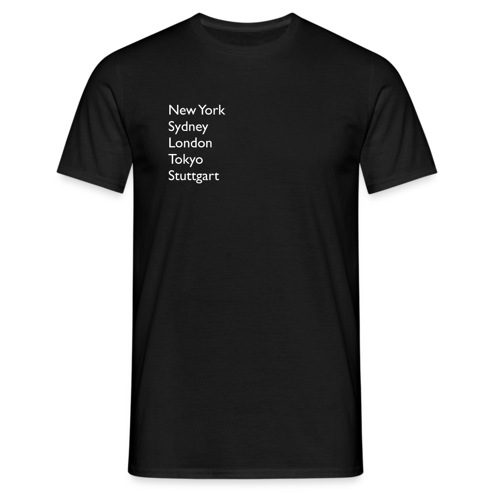 T-Shirt Stuttgart "Metropolen" Bright Edition - Schwarz