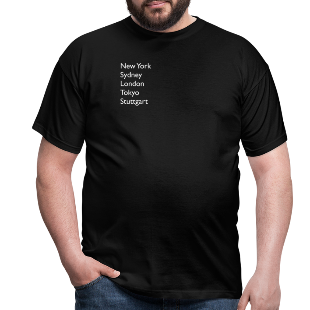 T-Shirt Stuttgart "Metropolen" Bright Edition - Schwarz