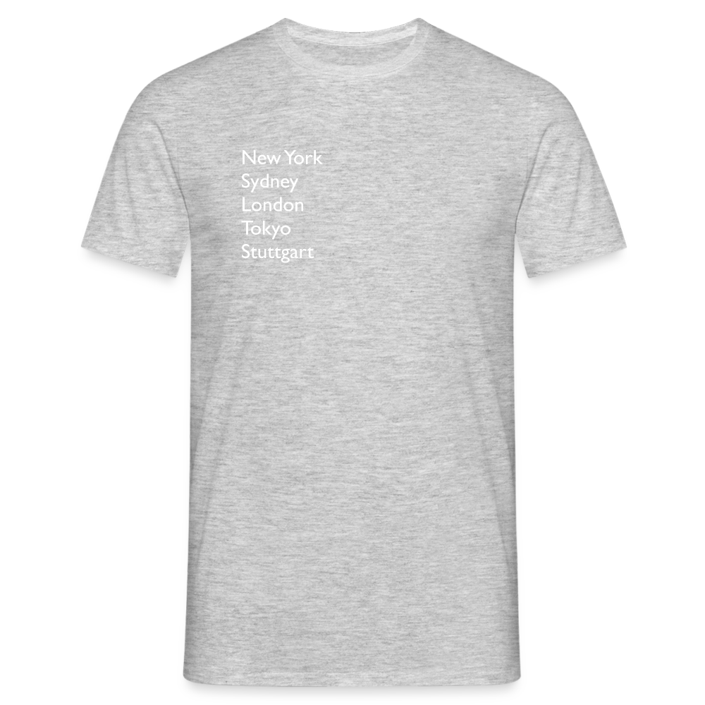 T-Shirt Stuttgart "Metropolen" Bright Edition - Grau meliert