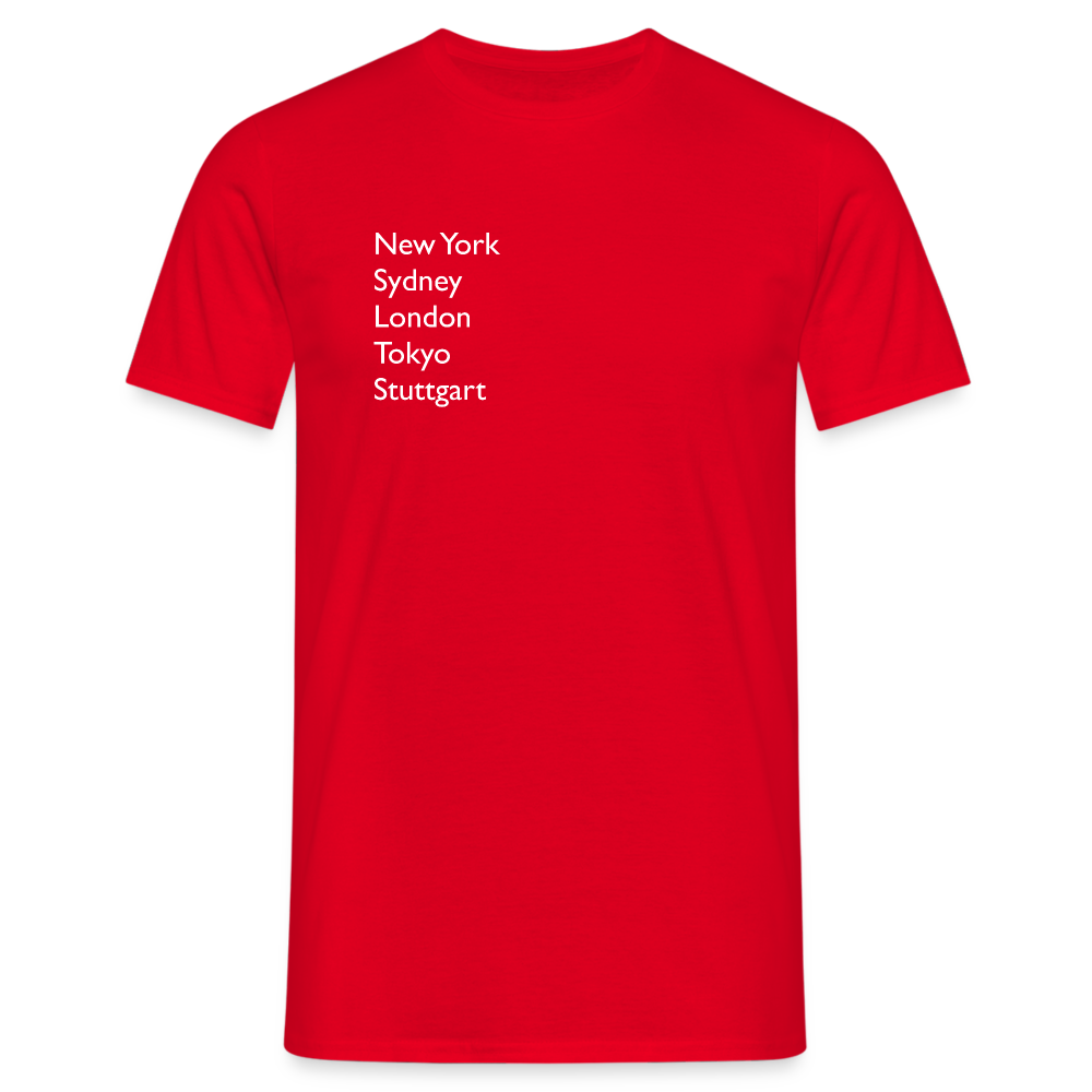 T-Shirt Stuttgart "Metropolen" Bright Edition - Rot