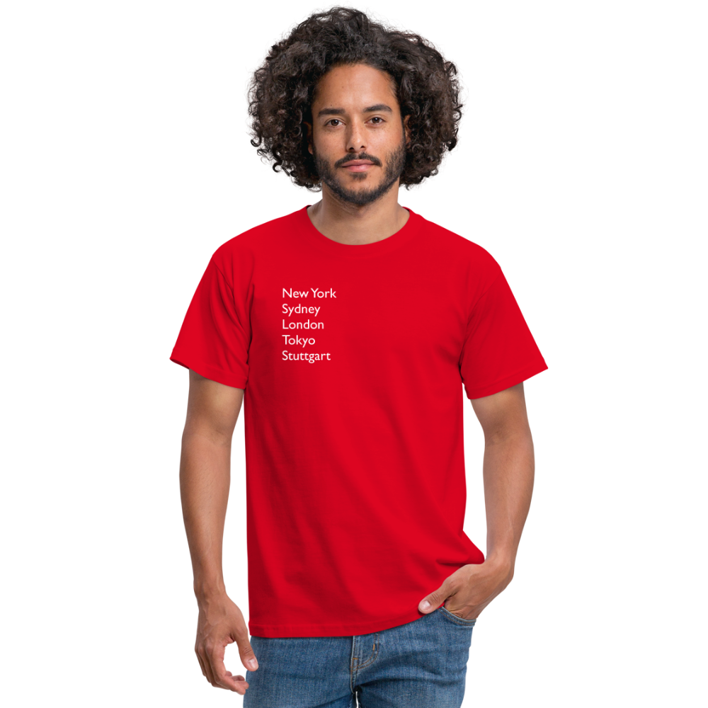 T-Shirt Stuttgart "Metropolen" Bright Edition - Rot