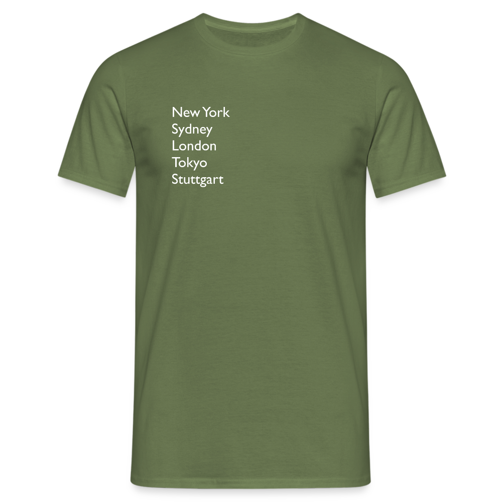 T-Shirt Stuttgart "Metropolen" Bright Edition - Militärgrün