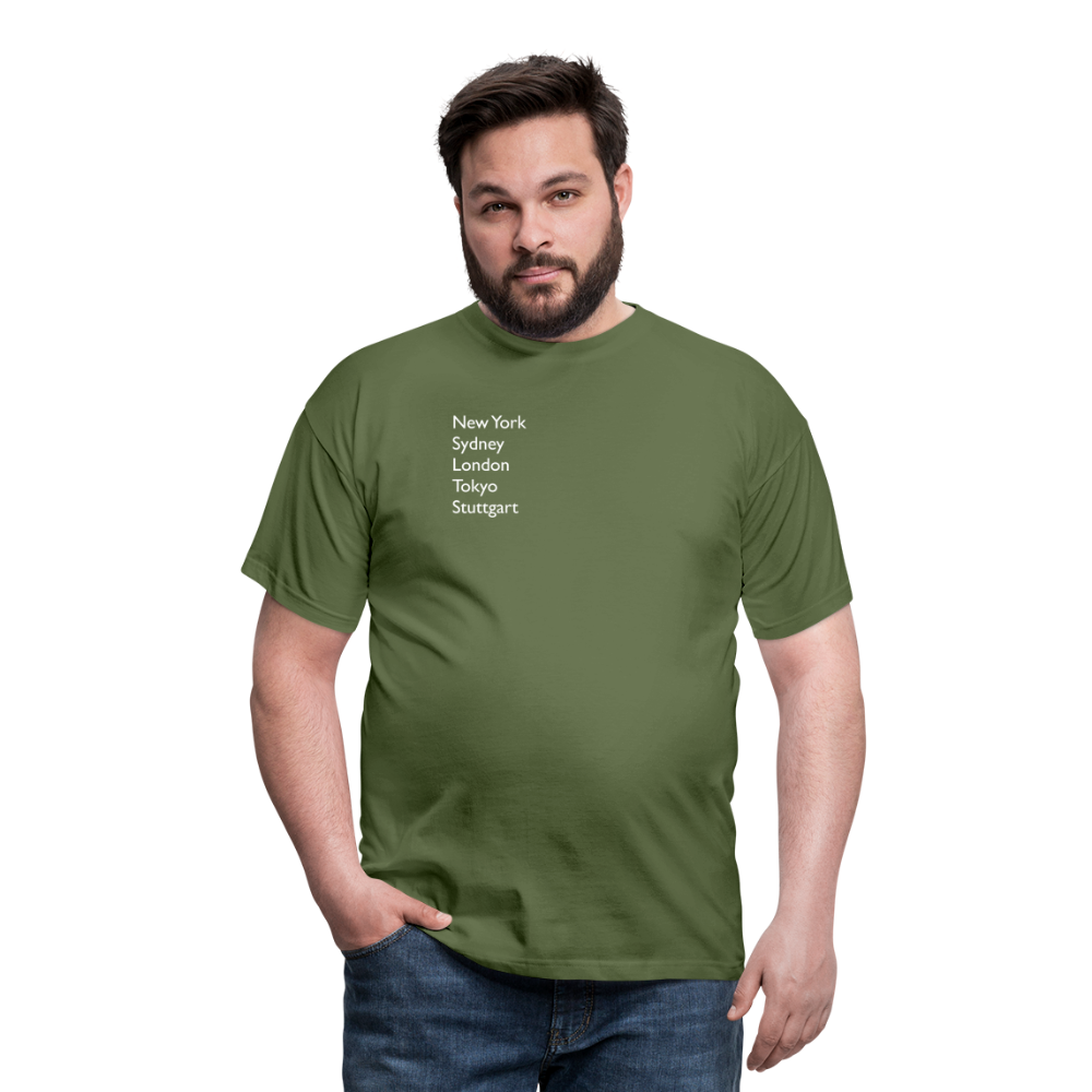 T-Shirt Stuttgart "Metropolen" Bright Edition - Militärgrün
