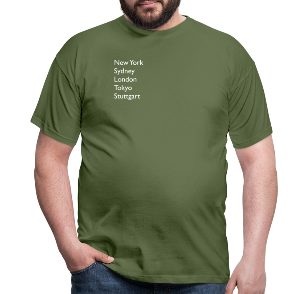 T-Shirt Stuttgart "Metropolen" Bright Edition - Militärgrün