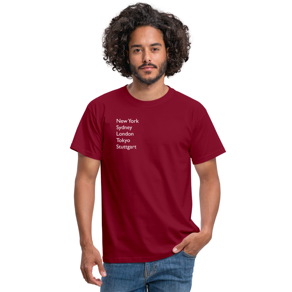 T-Shirt Stuttgart "Metropolen" Bright Edition - Ziegelrot