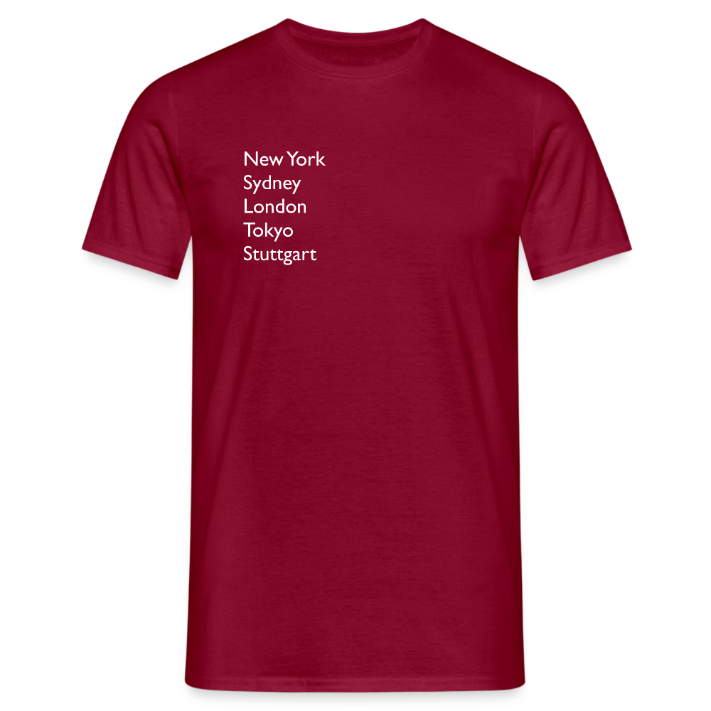 T-Shirt Stuttgart "Metropolen" Bright Edition - Ziegelrot