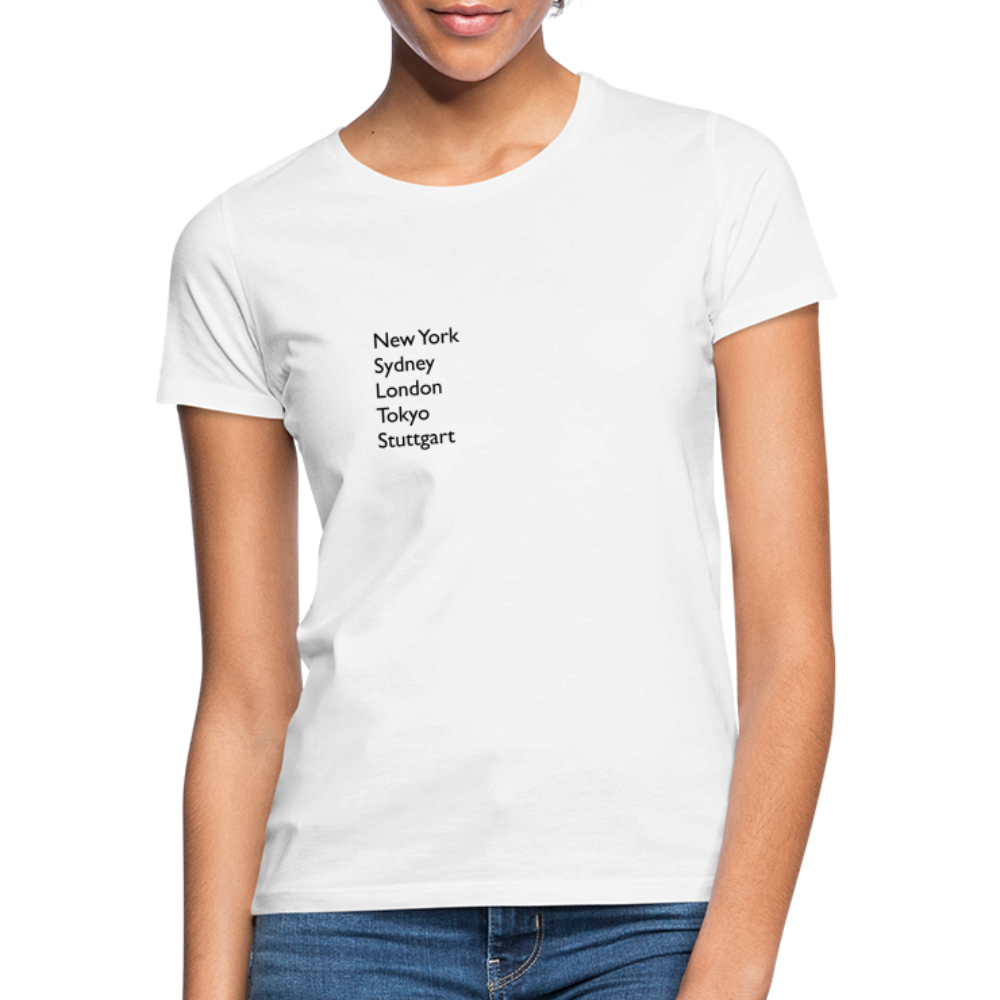 T-Shirt Ladies Stuttgart "Metropolen" - Weiß