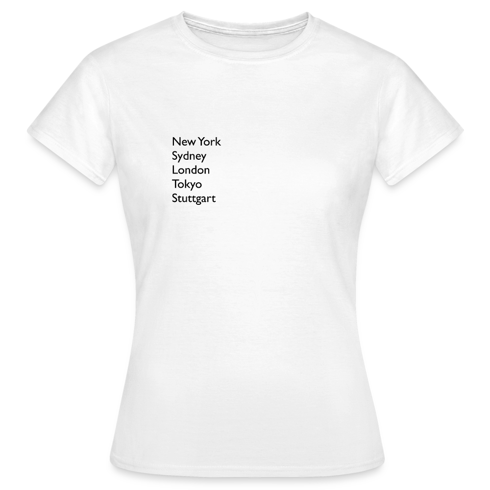 T-Shirt Ladies Stuttgart "Metropolen" - Weiß