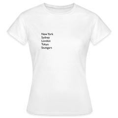 T-Shirt Ladies Stuttgart "Metropolen" - Weiß