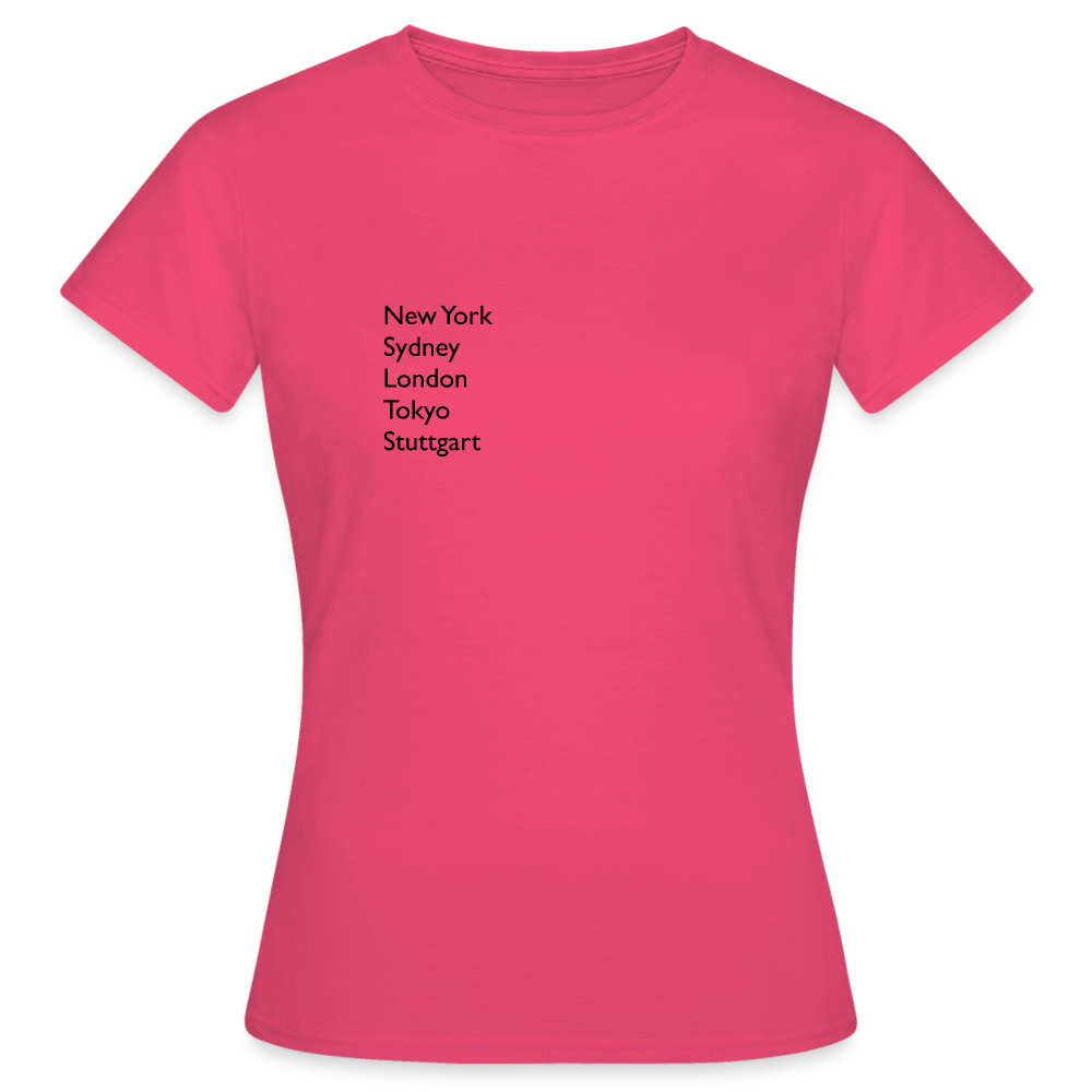 T-Shirt Ladies Stuttgart "Metropolen" - Azalea