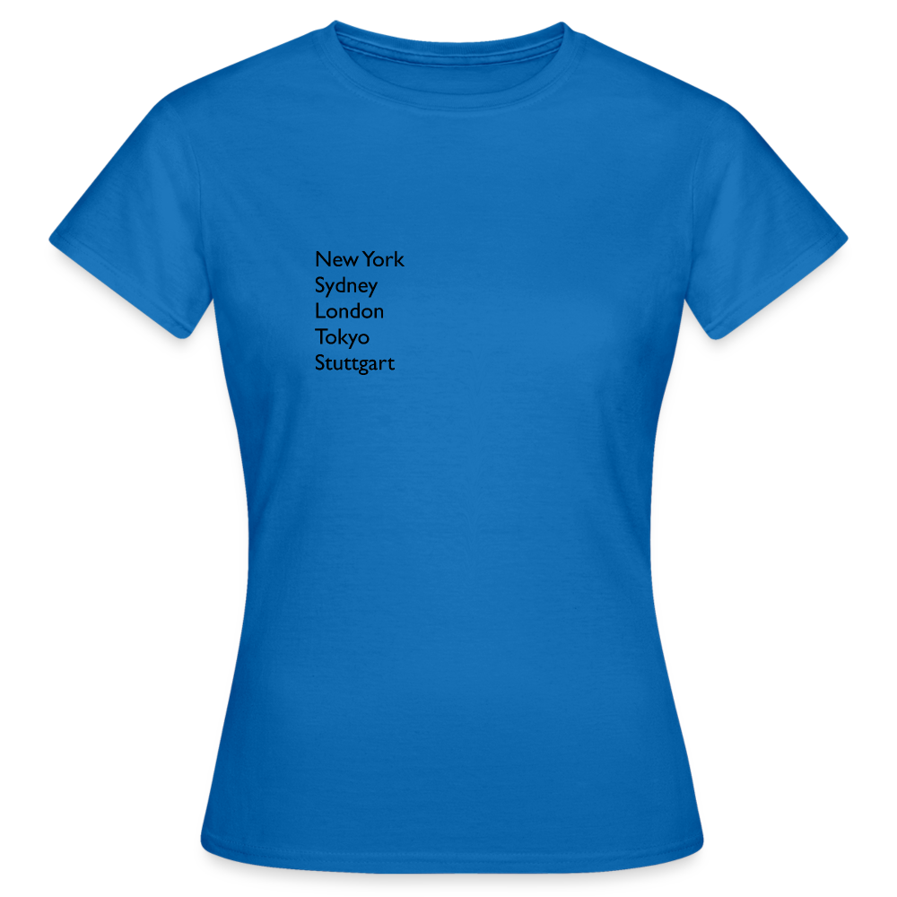 T-Shirt Ladies Stuttgart "Metropolen" - Royalblau